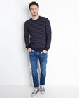 Sweaters - Donkerblauwe gestreepte sweater