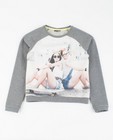 Sweater met fotoprint en glitter - null - JBC