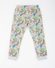 Pantalons - Sweatbroek met tropische print