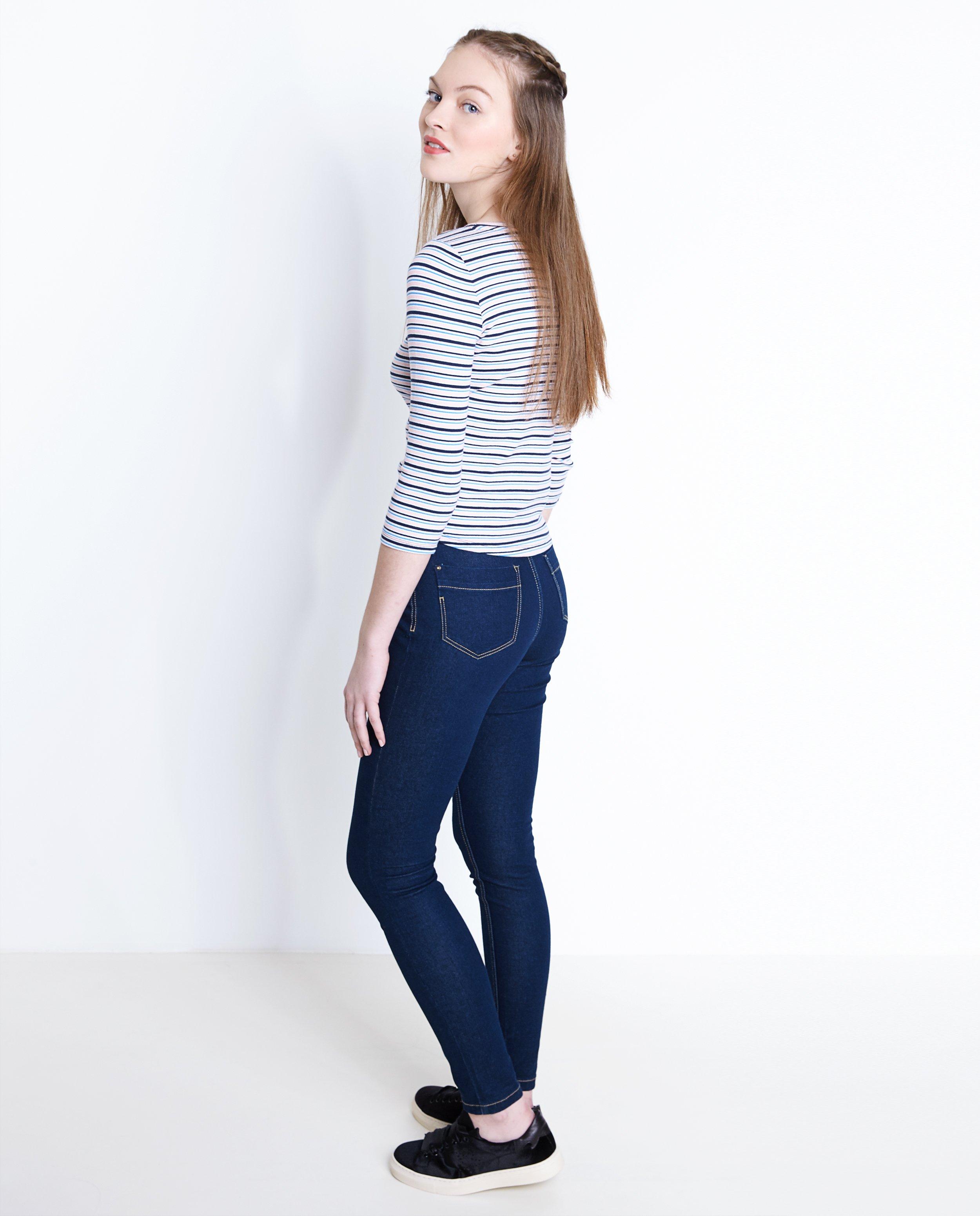 T-shirts - Gestreepte top in marinestijl