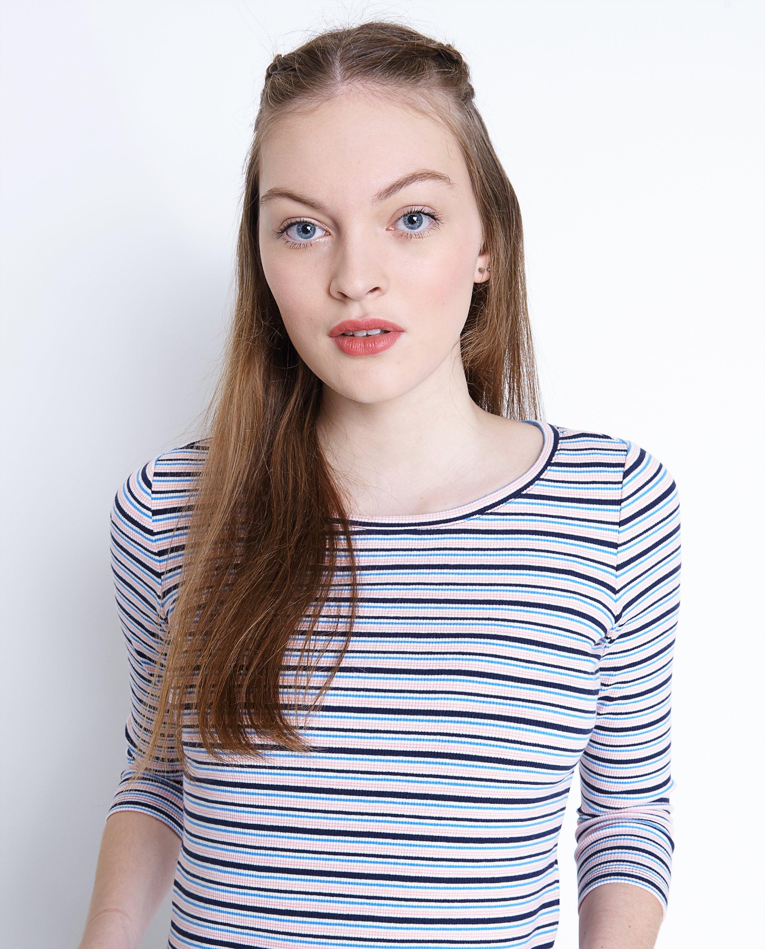T-shirts - Gestreepte top in marinestijl