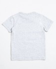 T-shirts - Lichtgrijs T-shirt met autoprint Rox
