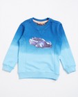 Sweaters - Blauwe sweater met print Rox