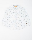 Hemden - Wit hemd met print Kaatje