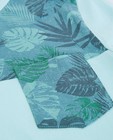 T-shirts - Turkoois T-shirt met tropische print