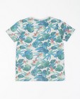 T-shirts - Grijs T-shirt met tropische print