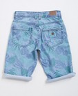 Shorts - Jeansbermuda met tropische print