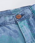 Shorts - Jeansbermuda met tropische print