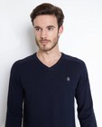 Truien - Donkerblauwe trui met V-hals