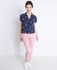 Chemises - Cropped hemd met flamingoprint