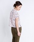 Chemises - Cropped hemd met flamingoprint