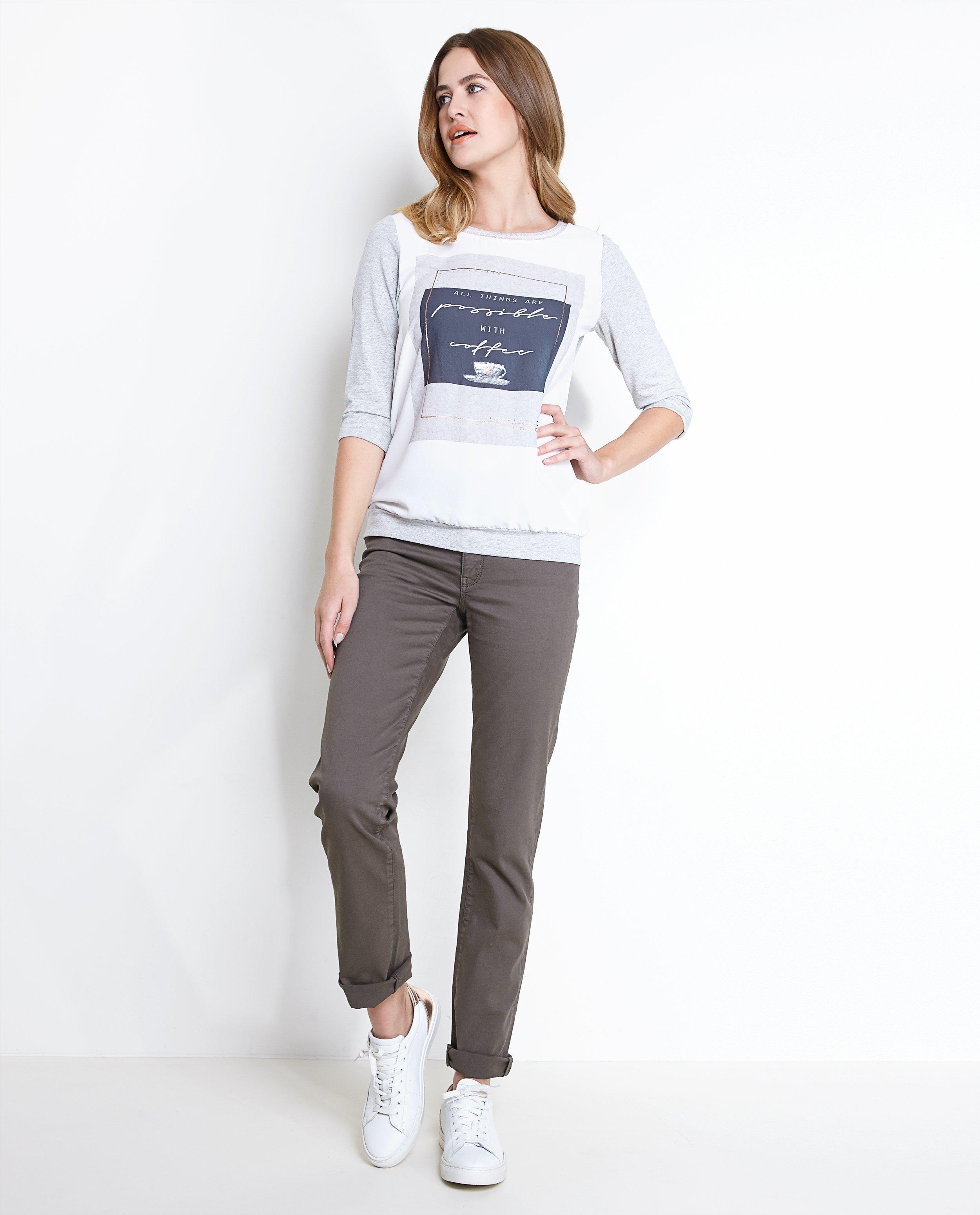 Broeken - Katoenen broek met rechte pijpen