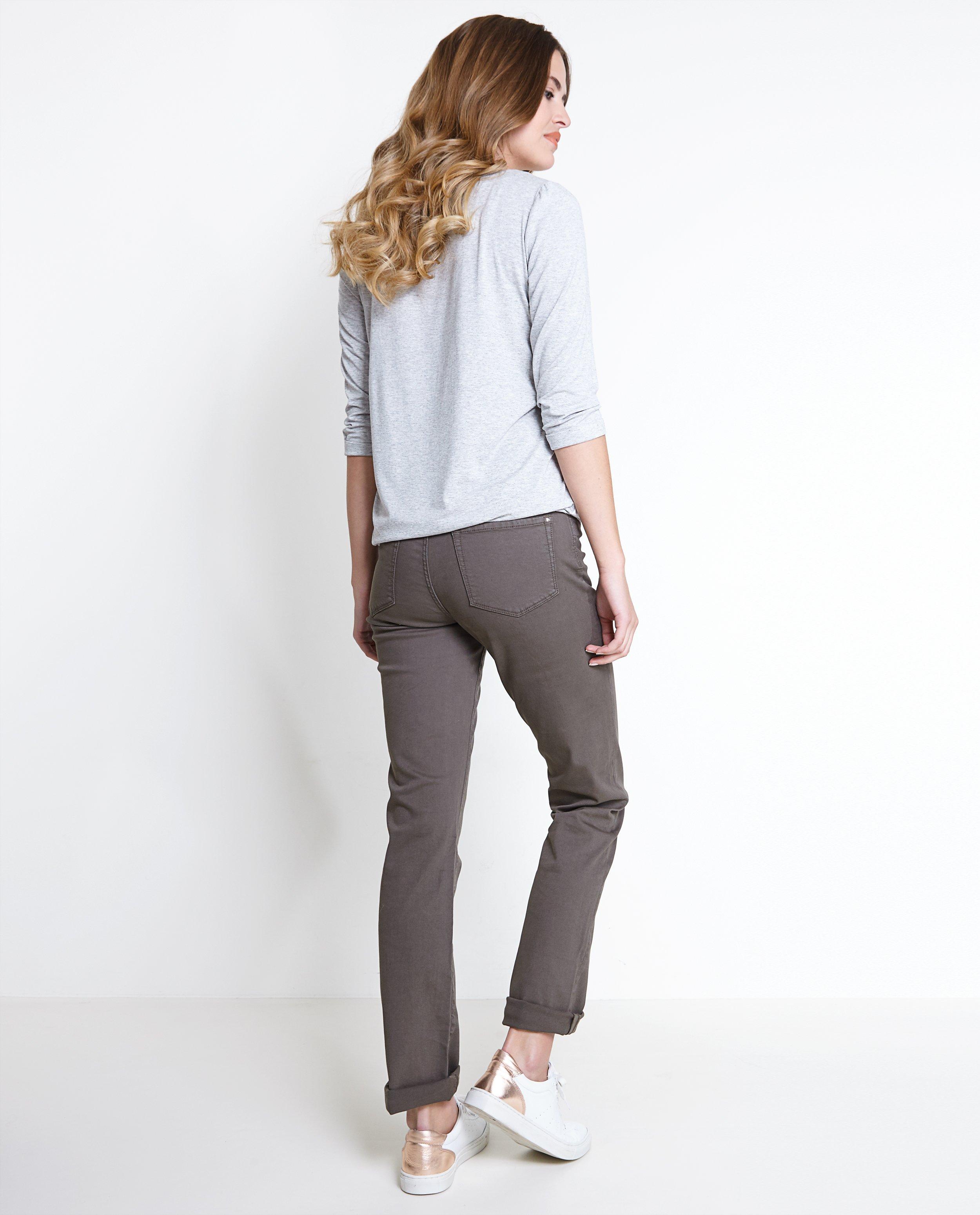 Broeken - Katoenen broek met rechte pijpen