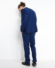 Broeken - Blauwe pantalon van wolmix