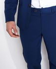 Pantalons - Pantalon bleu en laine mélangée