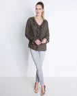 Lace-up blouse met volants - null - Sora