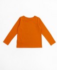 T-shirts - Oranje longsleeve met reflecterende print