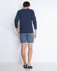Shorts - Blauwe chinoshort met print