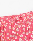 Pantalons - Roze broek met bloemenprint Maya