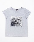 T-shirts - Grijs T-shirt met pailletten