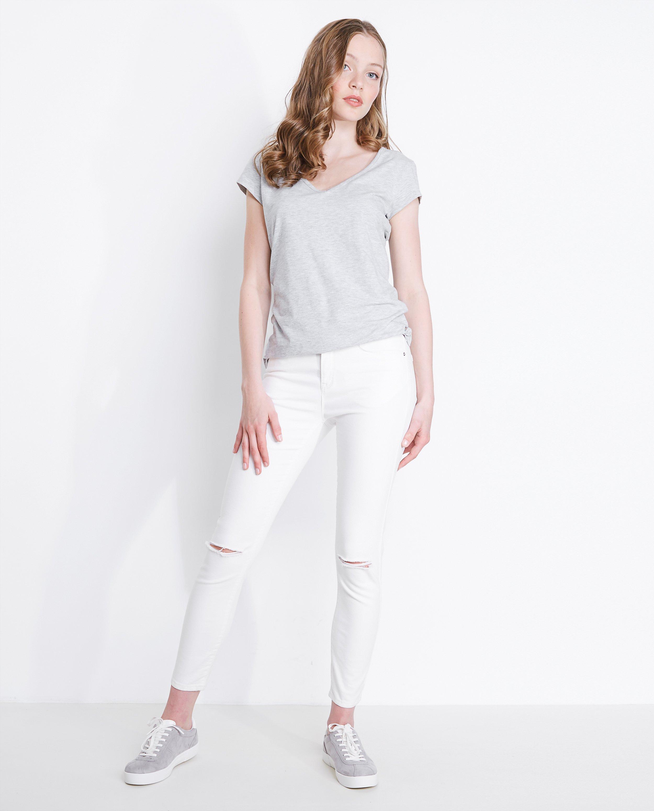 Witte super skinny jeans - hier komt de subtitle BE - Groggy