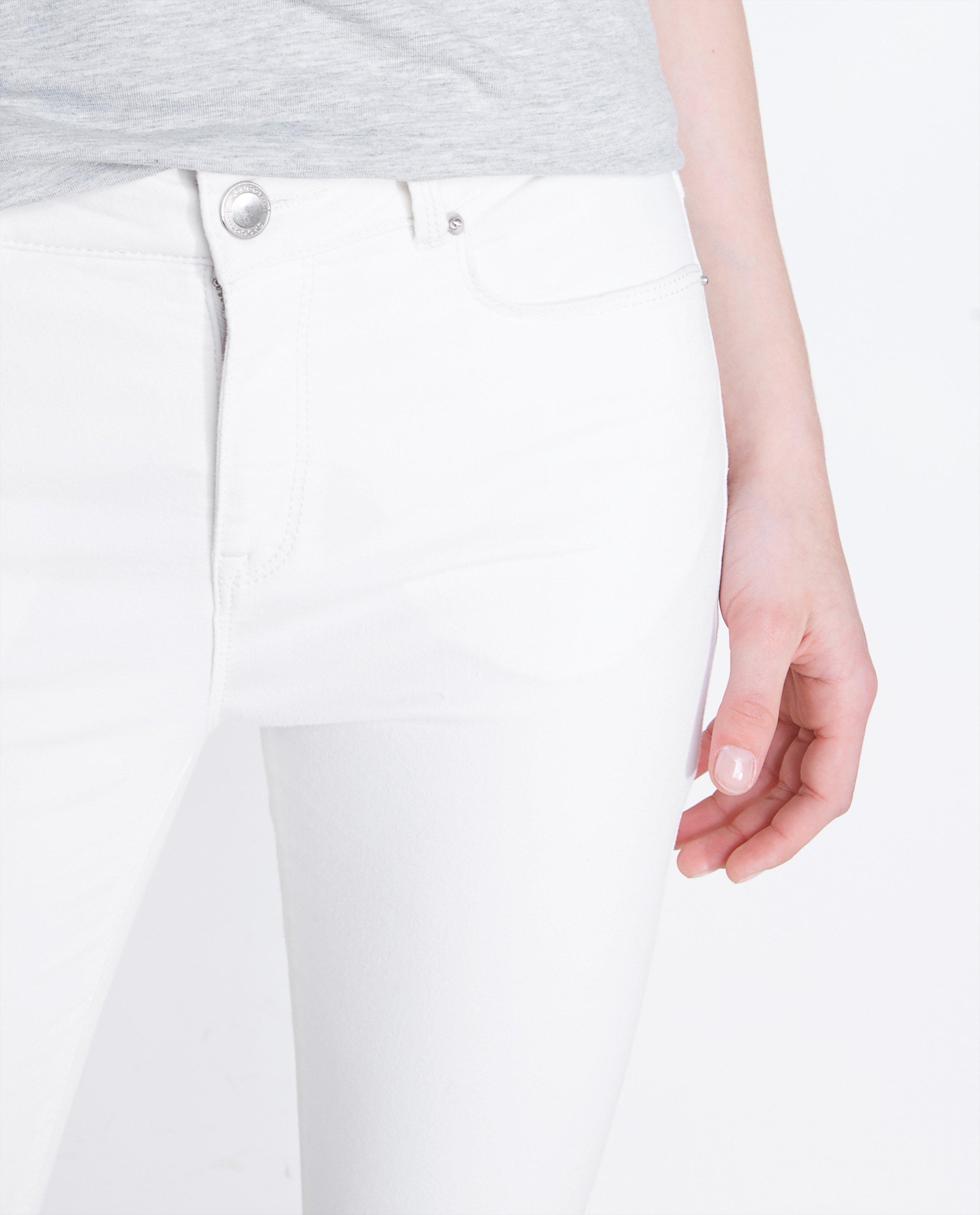 Broeken - Witte super skinny jeans