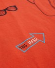T-shirts - Rood T-shirt met grote print