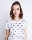 T-shirts - Biokatoenen T-shirt met kattenprint