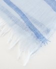 Bonneterie - Écharpe rayée bleu clair