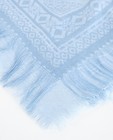 Breigoed - Lichtblauwe sjaal, etnisch motief