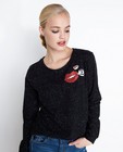 Sweaters - Zwarte gespikkelde sweater