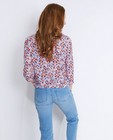 Chemises - Roze V-hals blouse met florale print