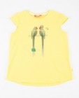 Geel T-shirt met vogelprint Ketnet - null - Ketnet