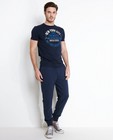 Pantalons - Pantalon molletonné bleu marine