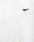 Hemden - Wit viscose hemd met reliëf