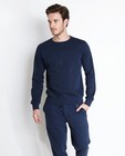 Sweaters - Donkerblauwe sportieve sweater