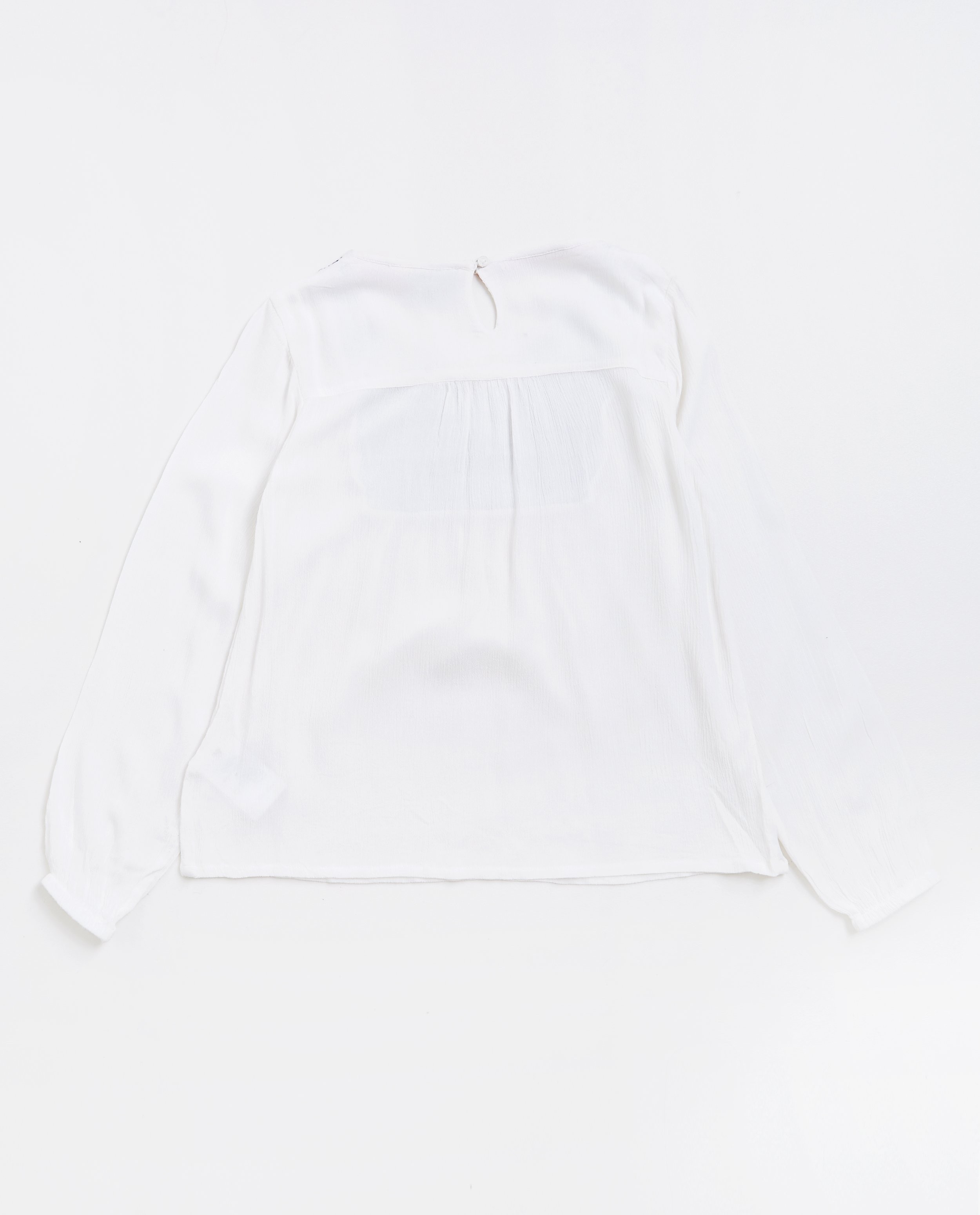 Hemden - Roomwitte blouse met borduursel