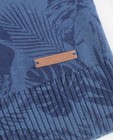 Truien - Donkerblauwe trui met tropische print