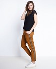 Pantalons - Bruine broek met glitterstroken
