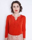 Hemden - Vuurrode fijngebreide trui