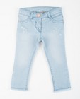 Lichtblauwe skinny jeans met print - null - JBC