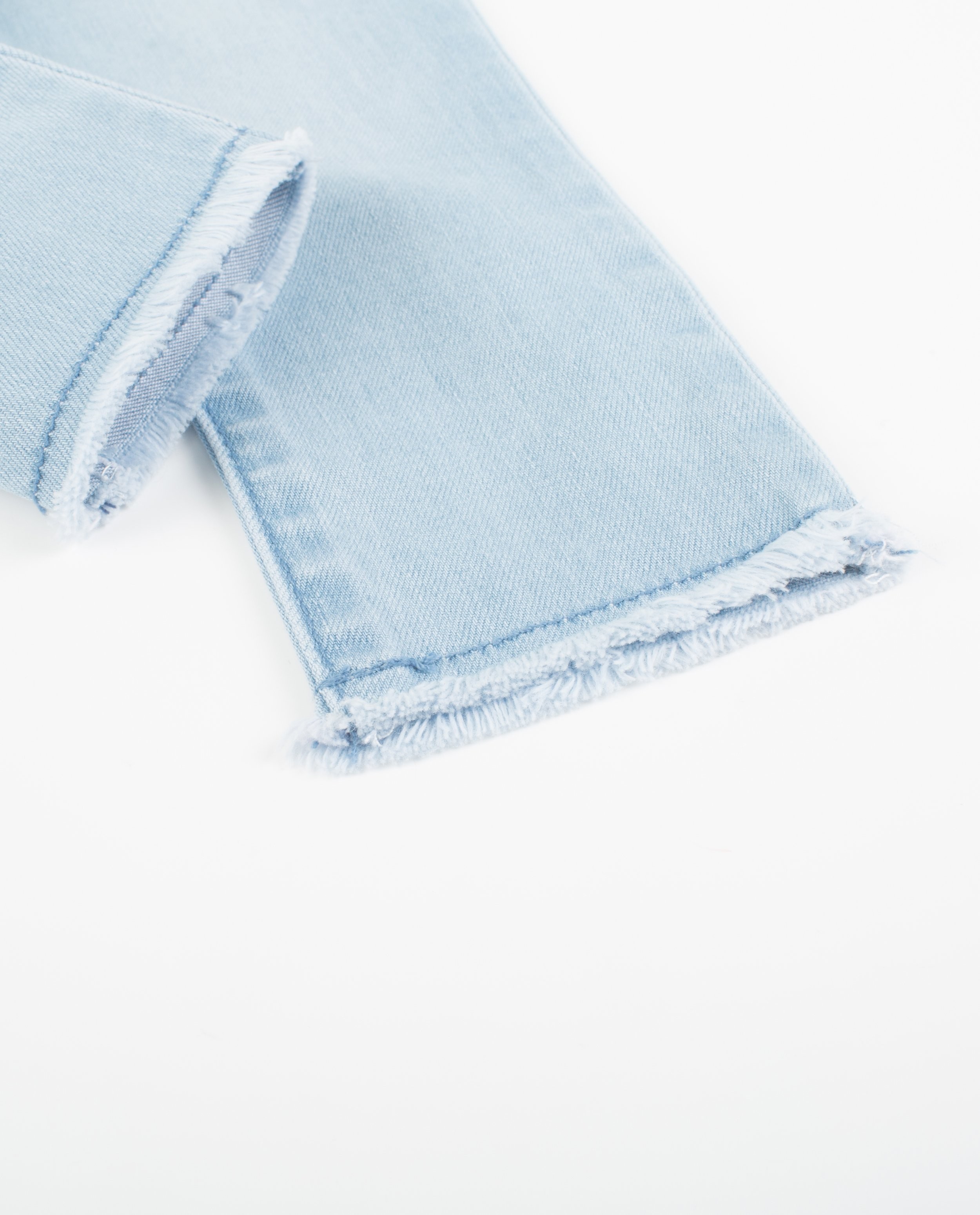 Jeans - Lichtblauwe skinny jeans met print
