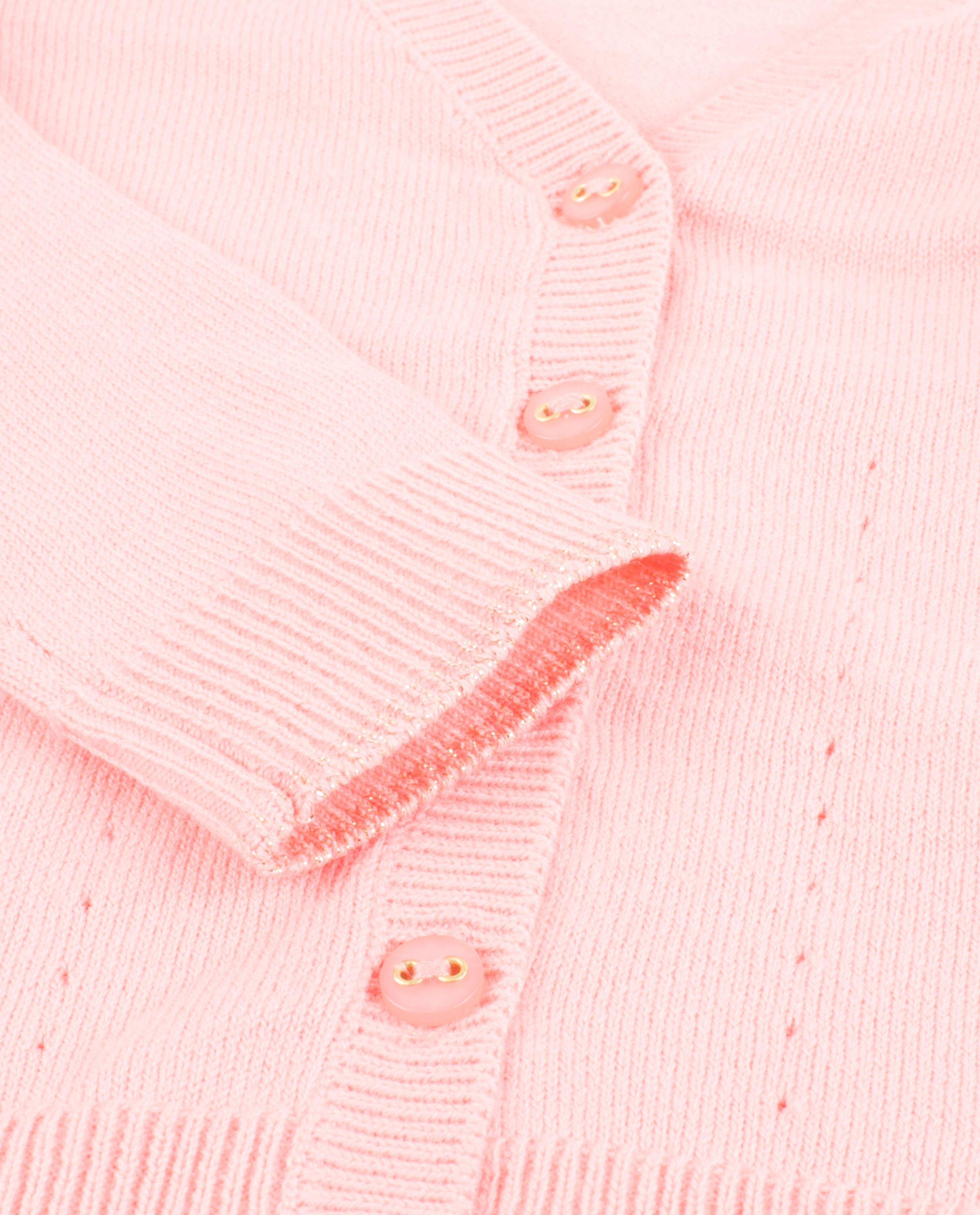 Cardigans - Cardigan rose avec du lurex