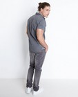 Hemden - Grijs chambray hemd met print I AM