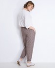 Pantalons - Soepele broek met retroprint