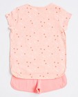 Nachtkleding - Fluoroze pyjama met print