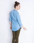 Chemises - Lichtblauw lyocell hemd