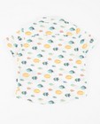 Chemises - Wit hemd met vissenprint