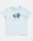 Mintgroen T-shirt met vissenprint - null - JBC