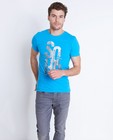 Blauw T-shirt met fotoprint - null - Quarterback